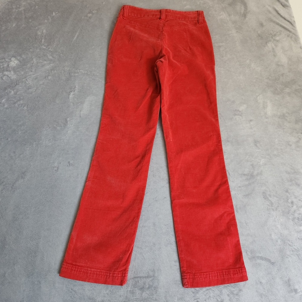 New Free People Red Pants Women's Size 0 Patch Pocket Cotton Blend Bootcut Flare - Picture 10 of 10